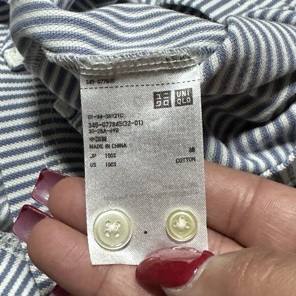 Michael Bastian X UNIQLO Polo Collection Men’s Size XL Preppy Blue Striped EUC - Picture 4 of 7